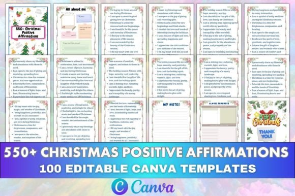 550+ Christmas Positive Affirmations KDP: Your All-in-One Holiday Publishing Kit