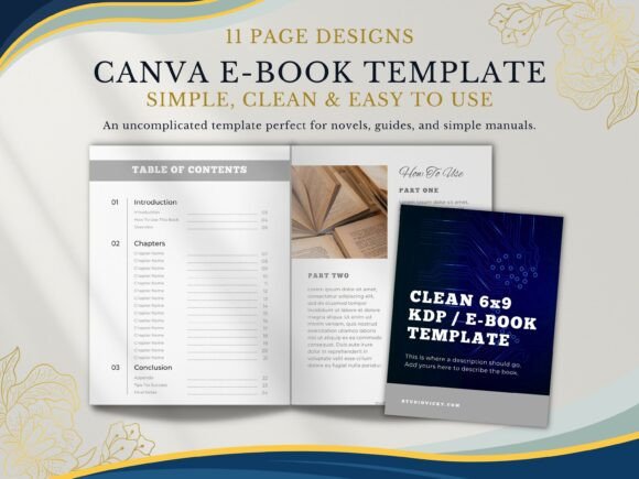 Canva Book Template for KDP 6x9 E-Book: A Clean Slate for Your Digital Publishing