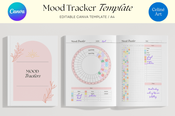 Editable Canva Mood Tracker Template: Track Moods Your Way