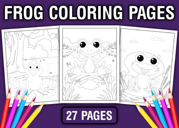 Frog Coloring Book for Kids: A Digital Asset for Creative Projects