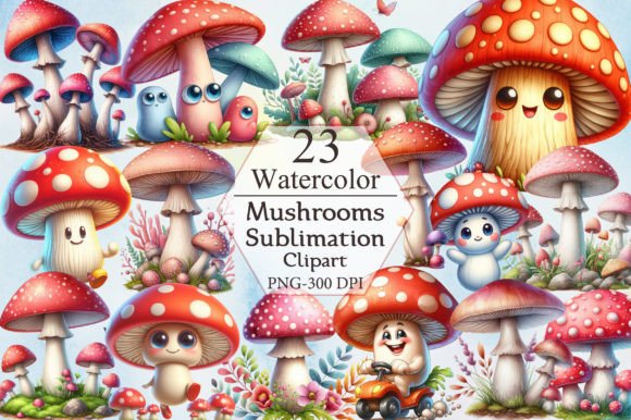 Mushrooms Clipart Bundle: Design Assets for Every Project