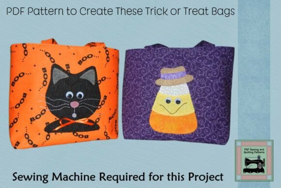 PDF Pattern for Trick or Treat Bags: Spooky, Stylish & Practical