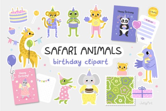 Safari Animals Birthday Set: A Complete Design Toolkit